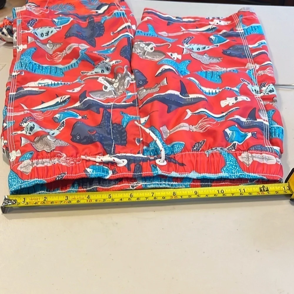 GAP - boys swim trunks, bathing suit.  Shark / fish print.  Size boys XL
